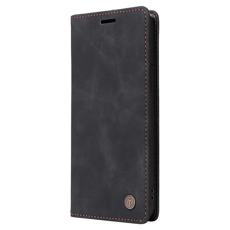 006 Series For Samsung Galaxy A14 5G / 4G Case Leather Wallet Sucker Closing Phone Cover