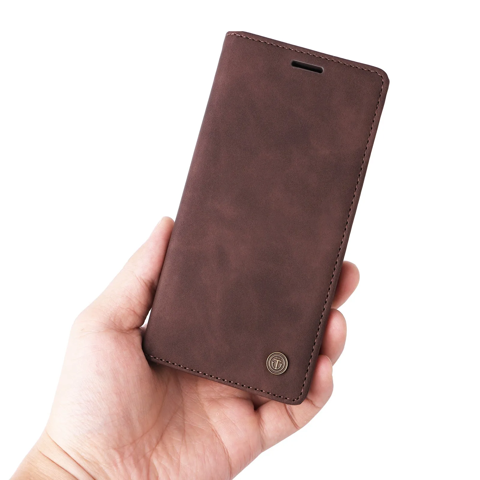 006 Series For Samsung Galaxy A14 5G / 4G Case Leather Wallet Sucker Closing Phone Cover