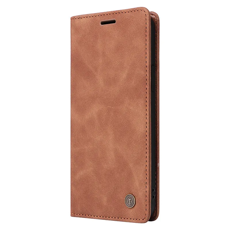 006 Series For Samsung Galaxy A14 5G / 4G Case Leather Wallet Sucker Closing Phone Cover