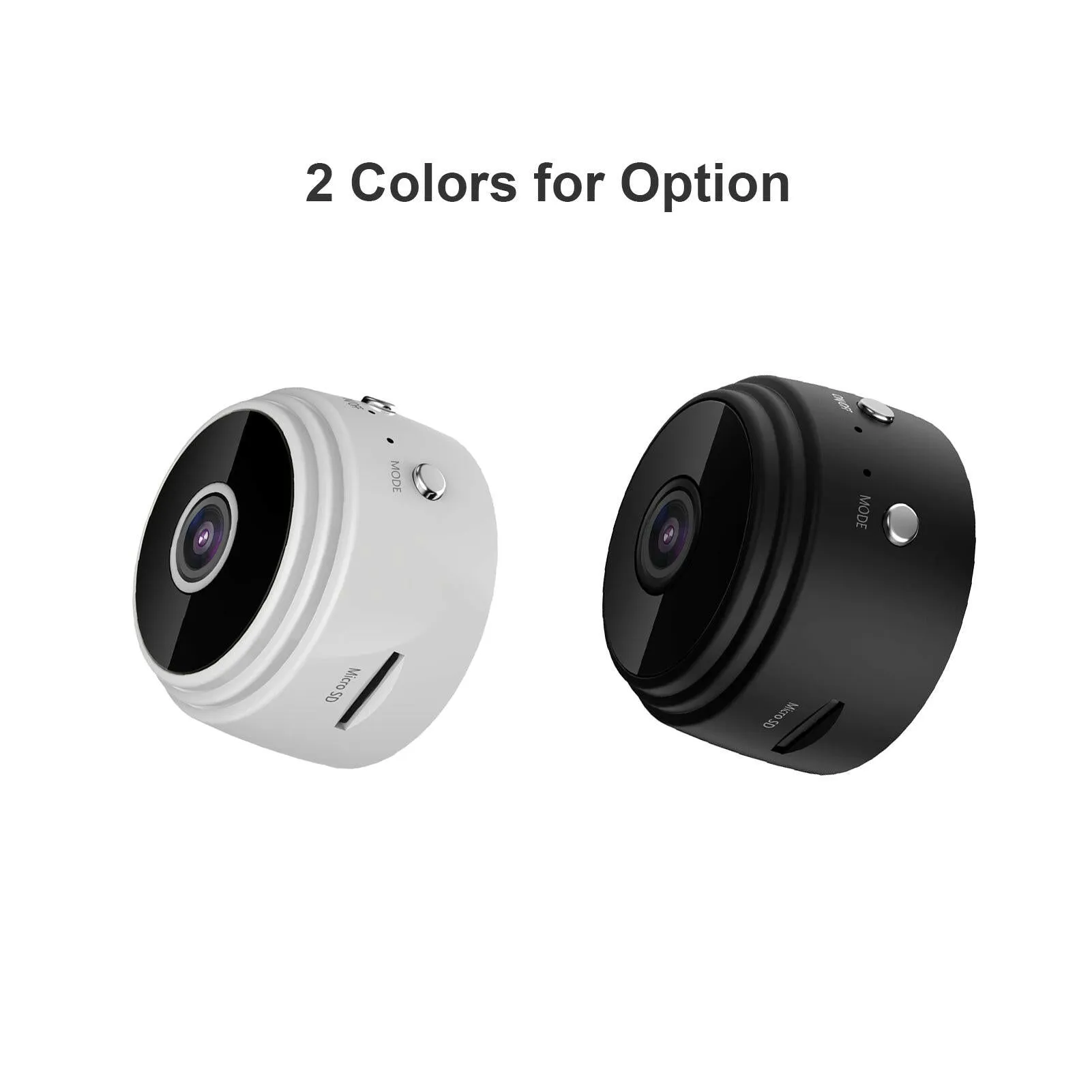 1080P WiFi Mini Camera Video Cam Camcorder 150° Wide Angle IR Night Vision Motion Detection 128GB Extended Memory 240mAh Battery for Baby Animal Monitoring Home Security