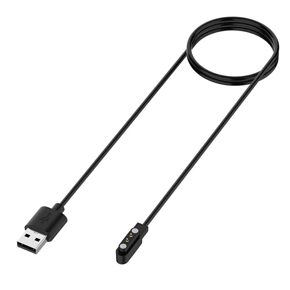 1.2m Oppo Watch Free / Ticwatch GTH charging cable - Black