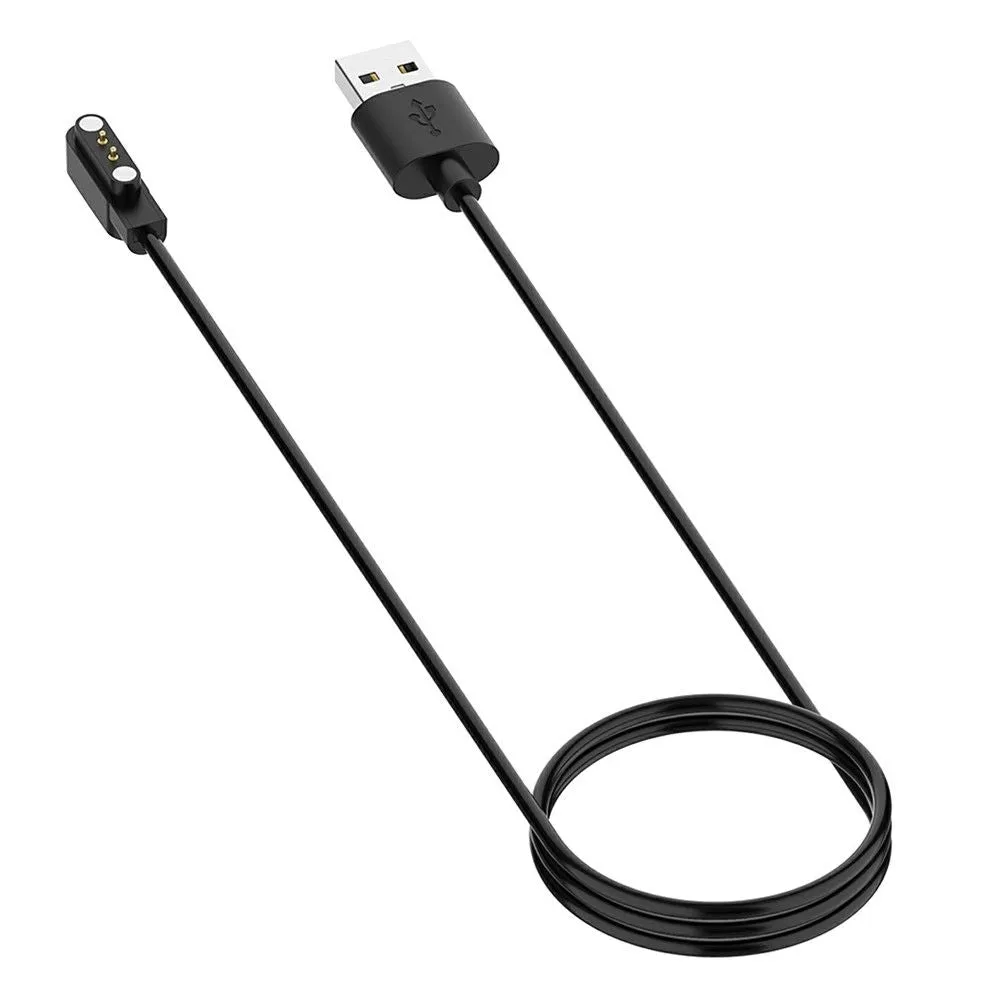 1.2m Oppo Watch Free / Ticwatch GTH charging cable - Black