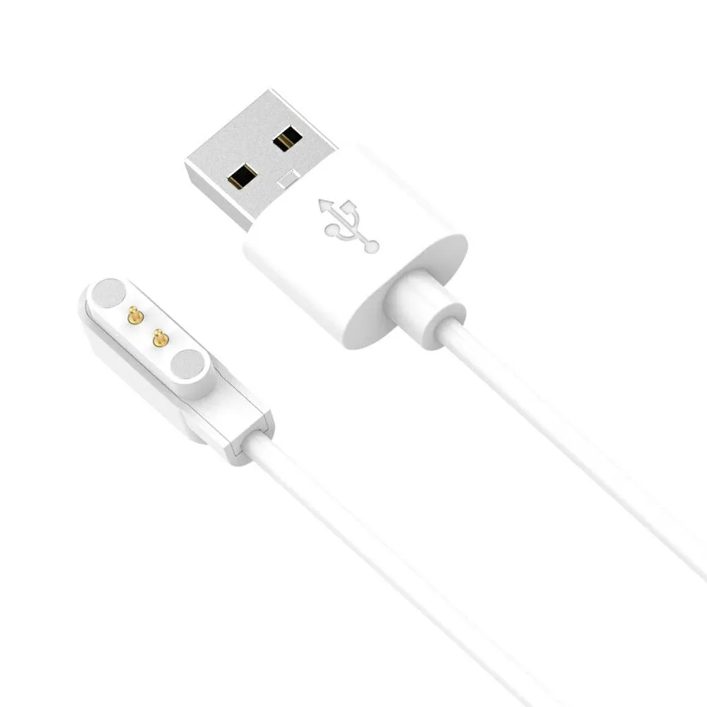 1.2m Oppo Watch Free / Ticwatch GTH charging cable - White