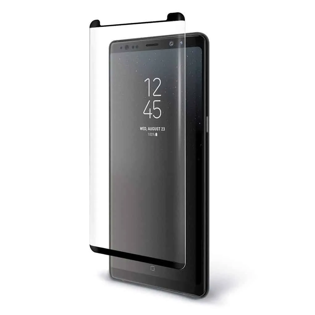 2 Pack Galaxy Note 8 Screen Protector Tempered Glass Black