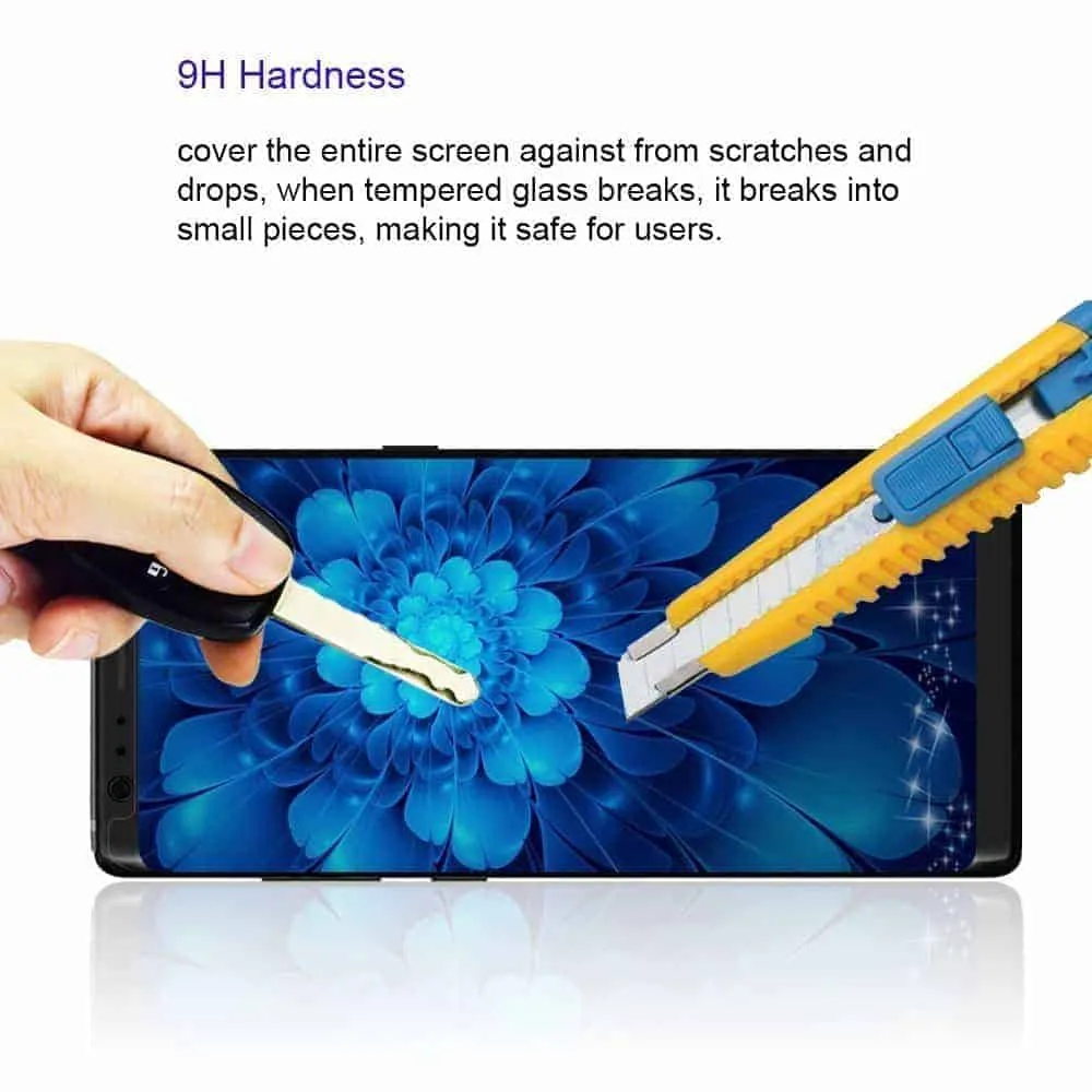 2 Pack Galaxy Note 8 Screen Protector Tempered Glass Clear