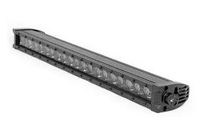 20 Inch Black Series LED Light Bar | Single Row | Amber DRL