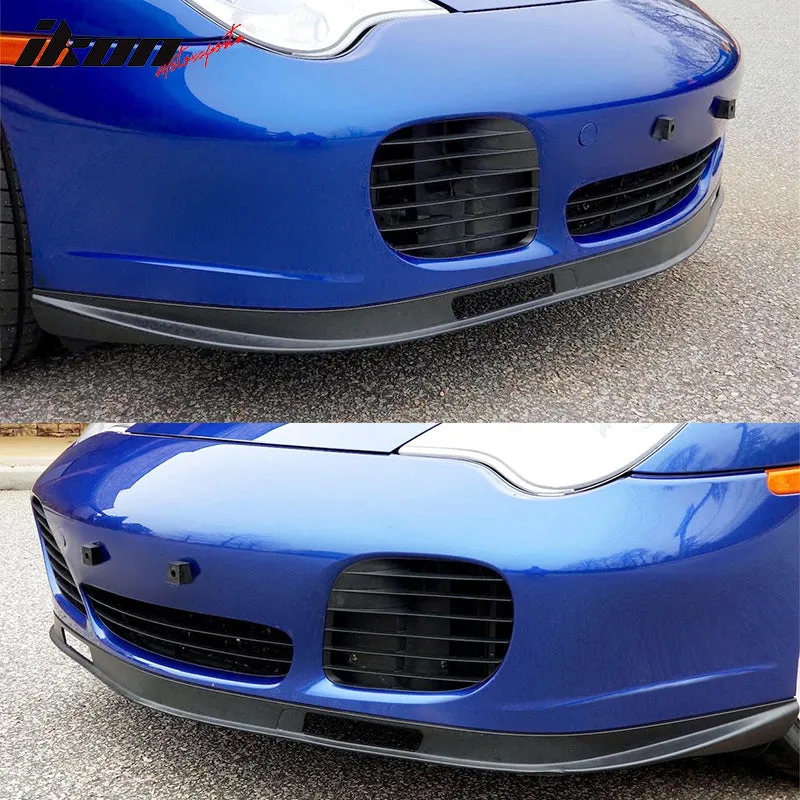 2001-2005 Porsche 996 Unpainted Black OE Style Front Bumper Lip PU