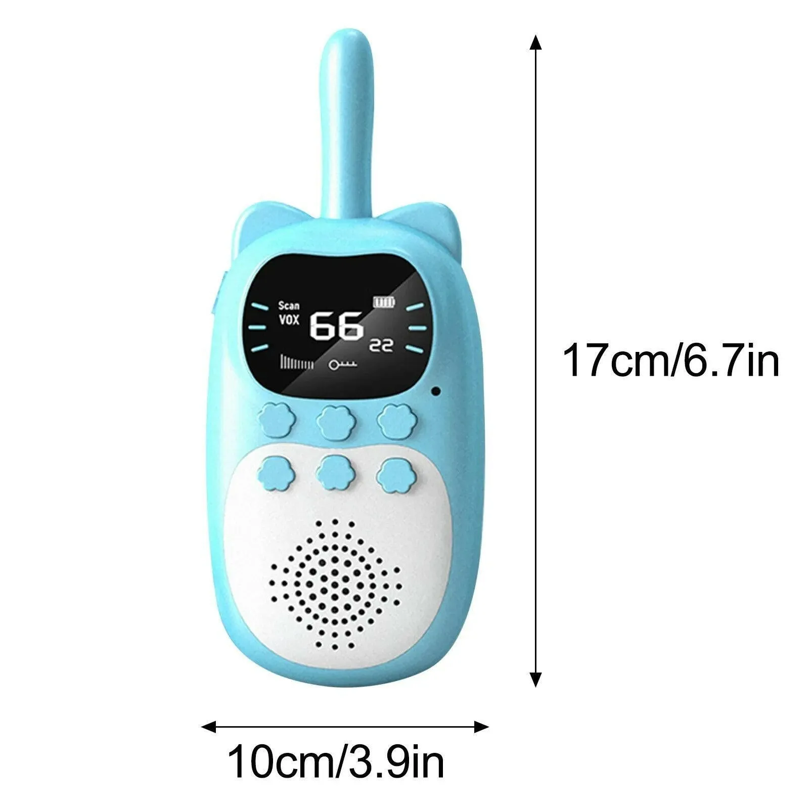 2PCS Kids Walkie Talkie  Electronic Toys Children Spy Gadgets Baby Radio Phone 3km Range Christmas Birthday Gift For Boys Girls