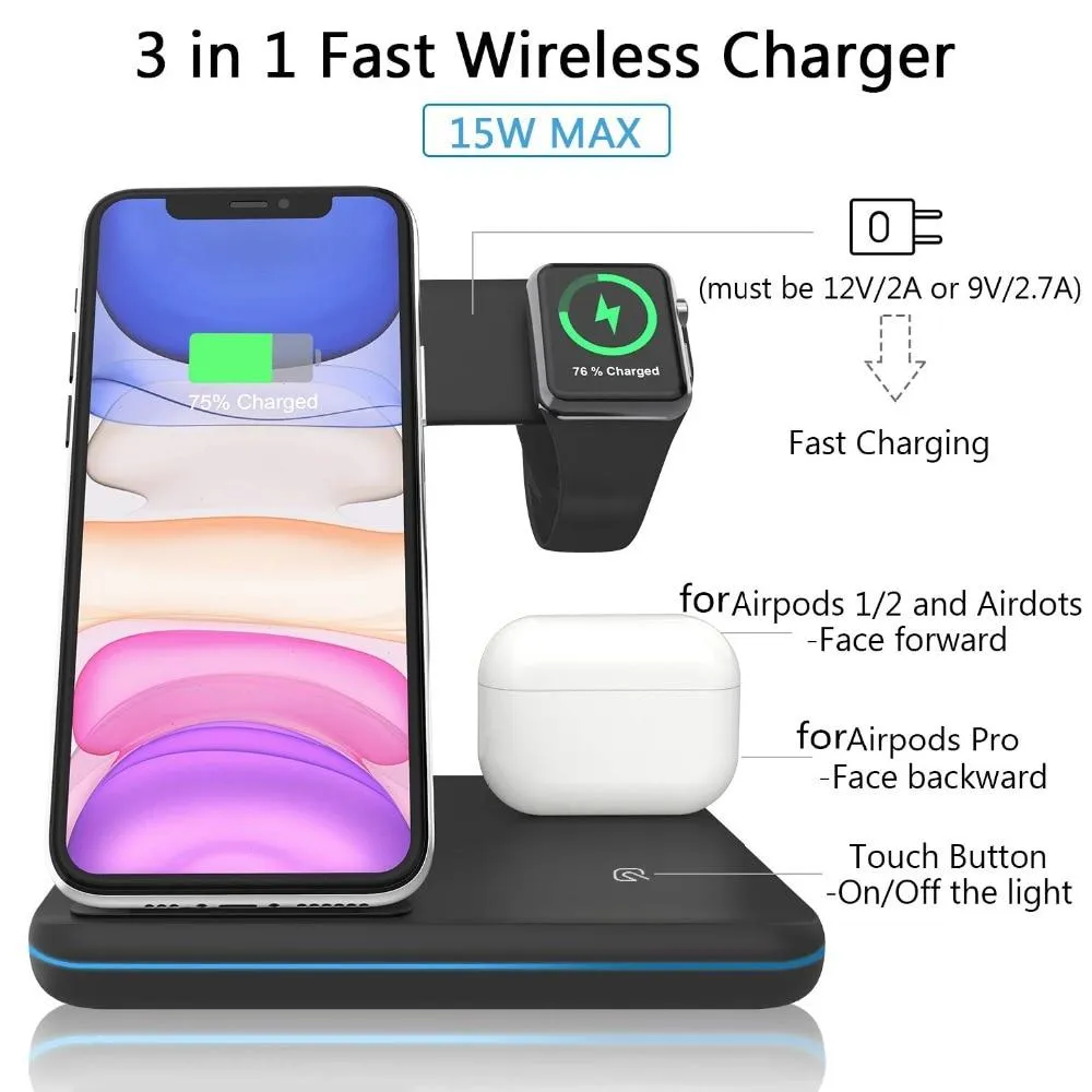 3 in 1 Wireless Charger