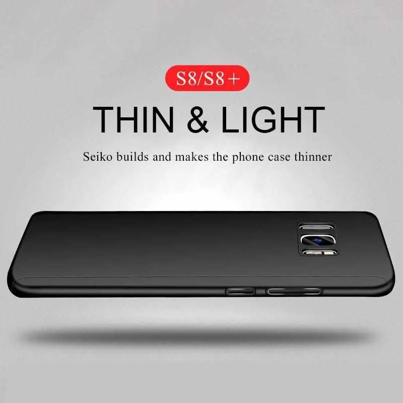 360 Full Cover Shockproof Phone Case For Samsung Galaxy S9 S8 Plus - Hard Protective Cover For Samsung S6 S7 Edge Note 8