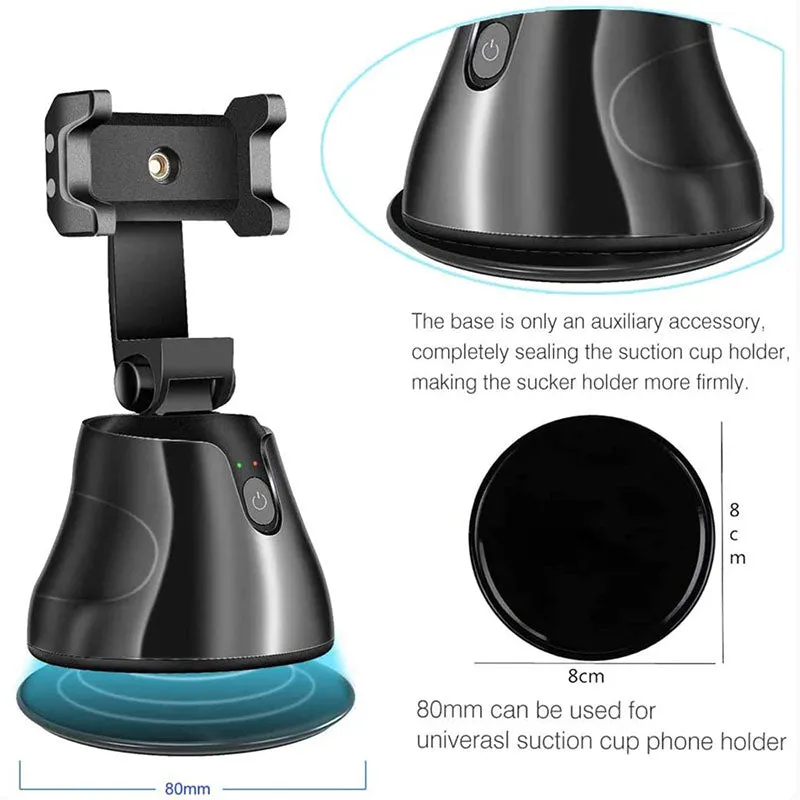 360° Rotation Tracking Smart Phone Holder