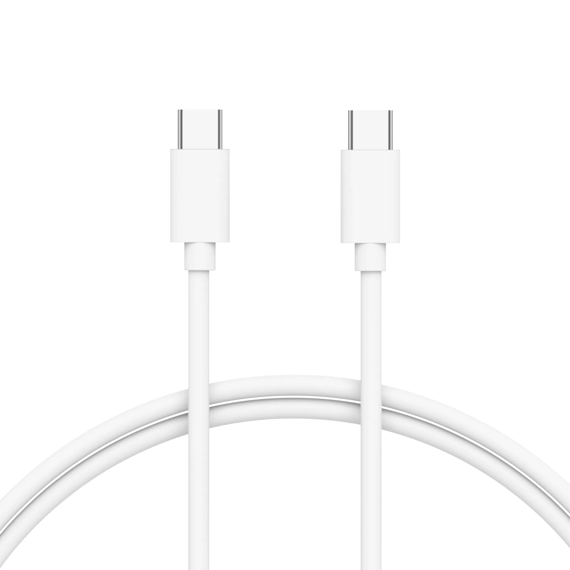 4ft USB-C to USB-C PVC Cable - White