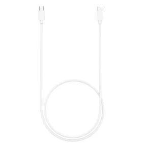 4ft USB-C to USB-C PVC Cable - White