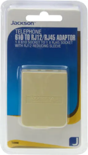 610 To RJ12/45 Telephone Adaptor Plug