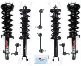 8pc Frt Rr Complete Coil Spring Struts for All Wheel Drive 09-14 Acura TL 3.7 SH