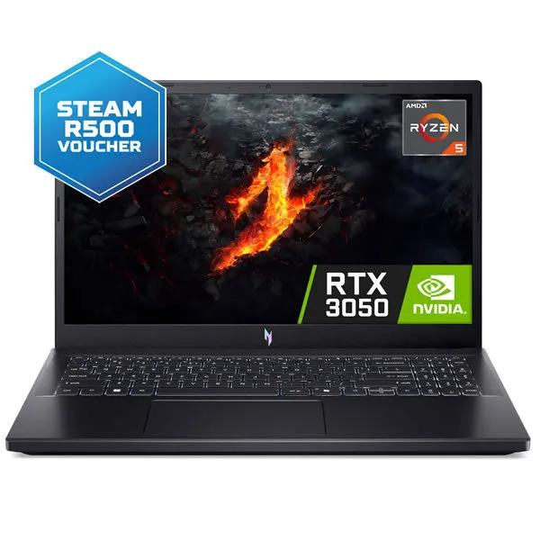 Acer | Nitro V ANV15-41 | AMD Ryzen 5 | 15.6" FHD | 16GB RAM | 512GB SSD | Nvidia GeForce RTX 3050 6GB Gaming - Obsidian Black