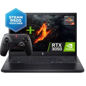 Acer | Nitro V ANV15-41 | AMD Ryzen 5 | 15.6" FHD | 16GB RAM | 512GB SSD | Nvidia GeForce RTX 3050 6GB Gaming - Obsidian Black