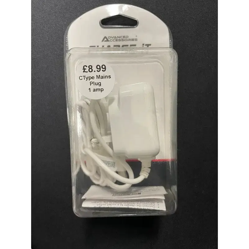 Advanced Accessories Charge-It C Type Mains Plug Phone Charger