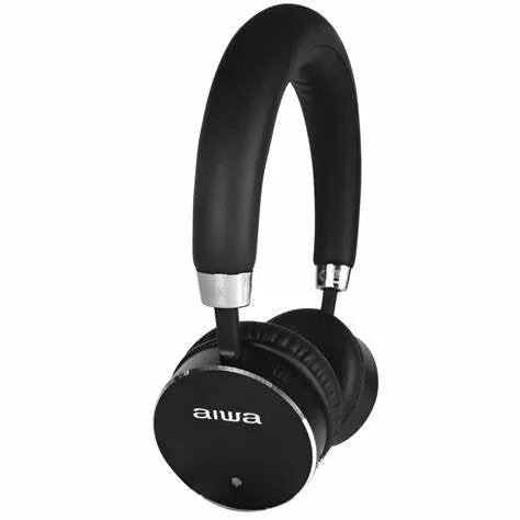 Aiwa Bluetooth Headphones with ANC, Black