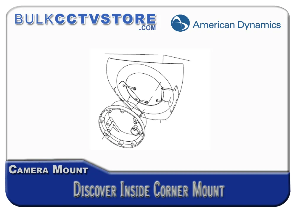 American Dynamics ADCPWMCRNR - Discover Indoor Mount - Inside Corner - White