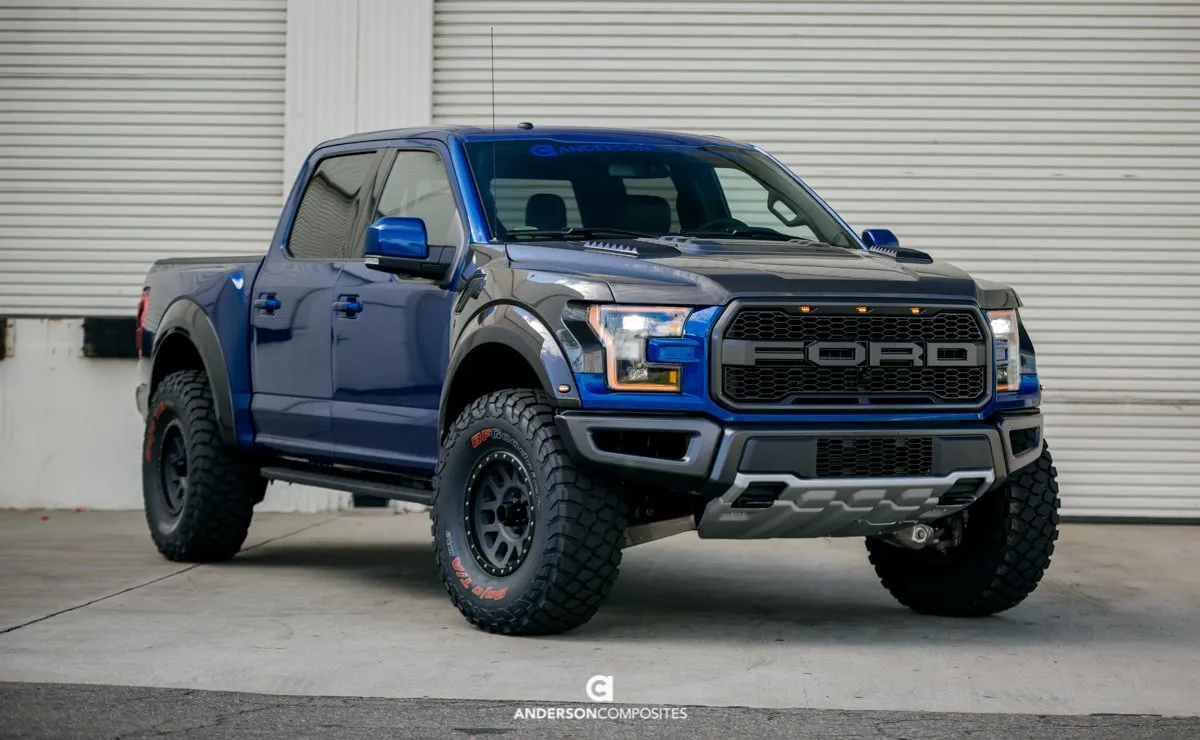 Anderson Composites - Type-OE Carbon Fiber Hood - 2017  Raptor