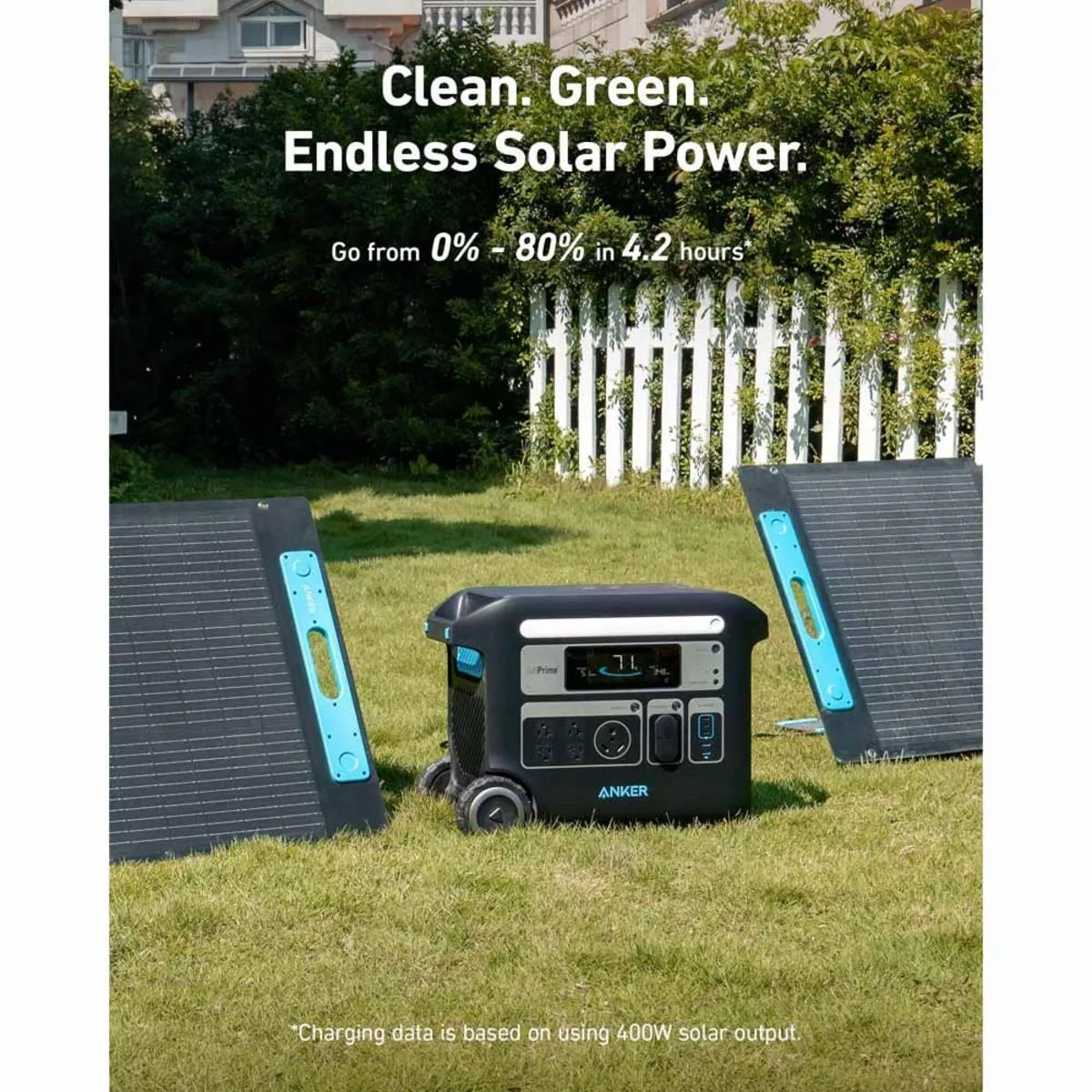 Anker Solar Generator 767 - PowerHouse 2048Wh with 4 x 200W Solar Panels