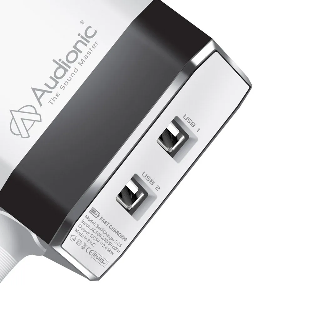 Audionic Swift Mobile Charger (S35) - White