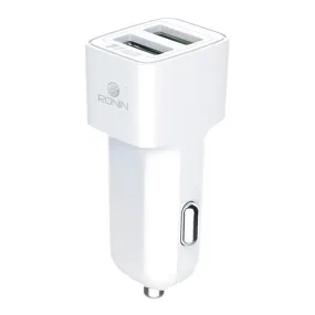 Auto ID Dual USB Car Charger  R-411 - 2.4A