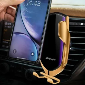 Automatic Clamping Wireless Charging Car Phone Holder