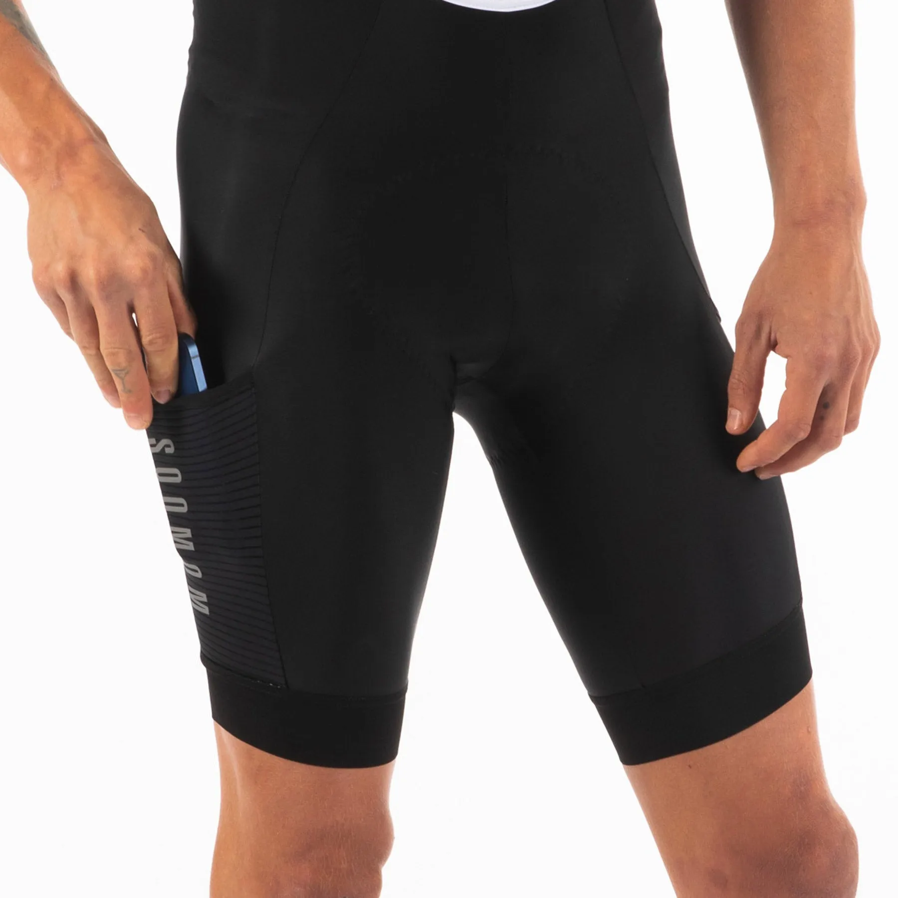 Base Cargo Bib Shorts - Black