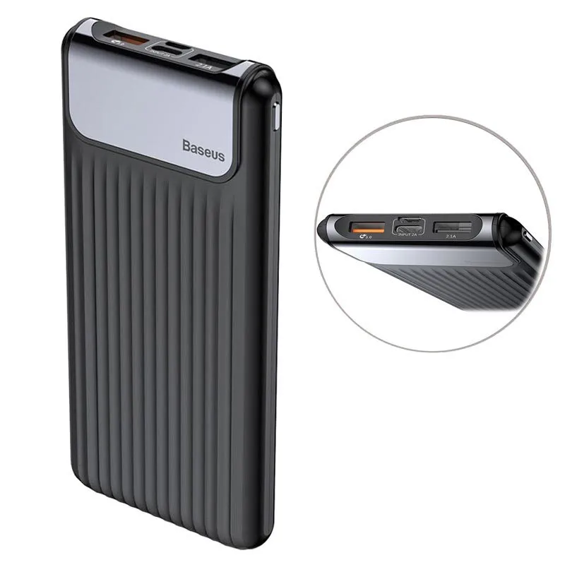 Baseus 10000 mAh Thin Digital Power Bank