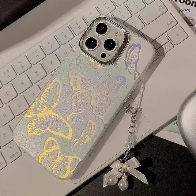 Beautiful Glitter Butterfly Phone Case (For iPhones)