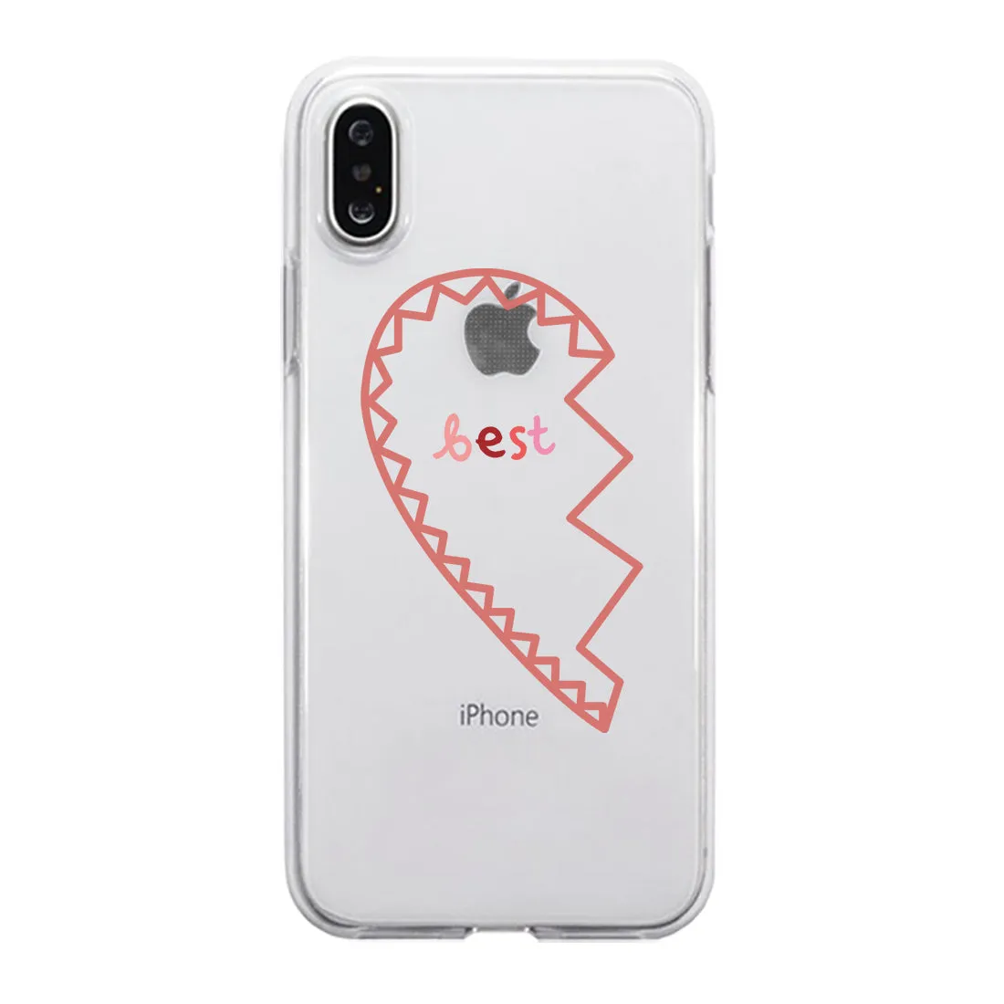 Best Friend Half Heart BFF Matching Phone Covers Creative Girly