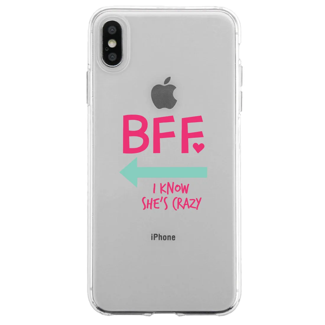 BFF Mint Pink Arrow BFF Matching Phone Covers Cool Friendship Gift