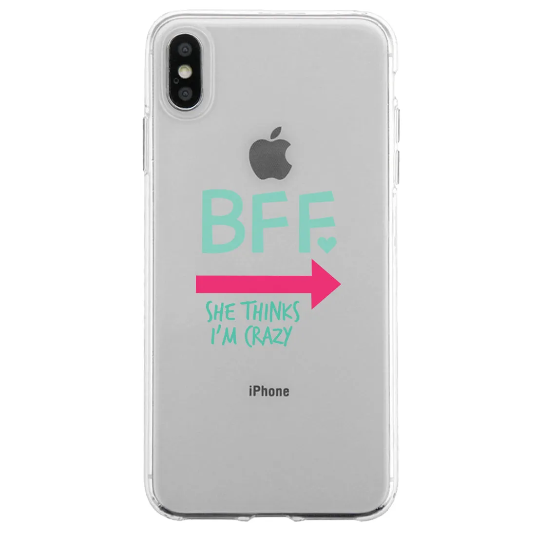 BFF Mint Pink Arrow BFF Matching Phone Covers Cool Friendship Gift