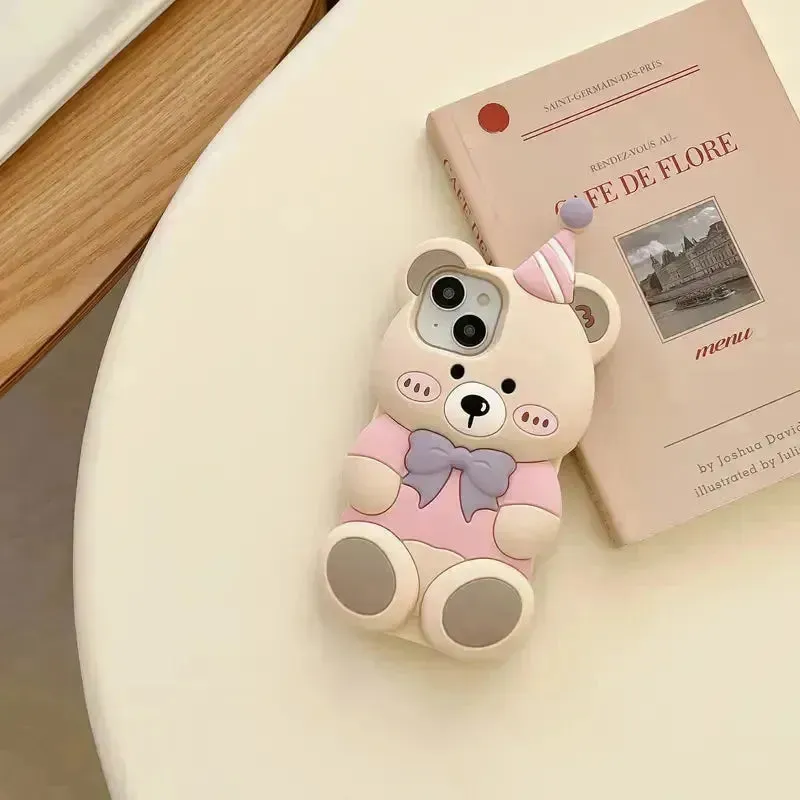 Birthday Bear Phone Case (For iPhones)