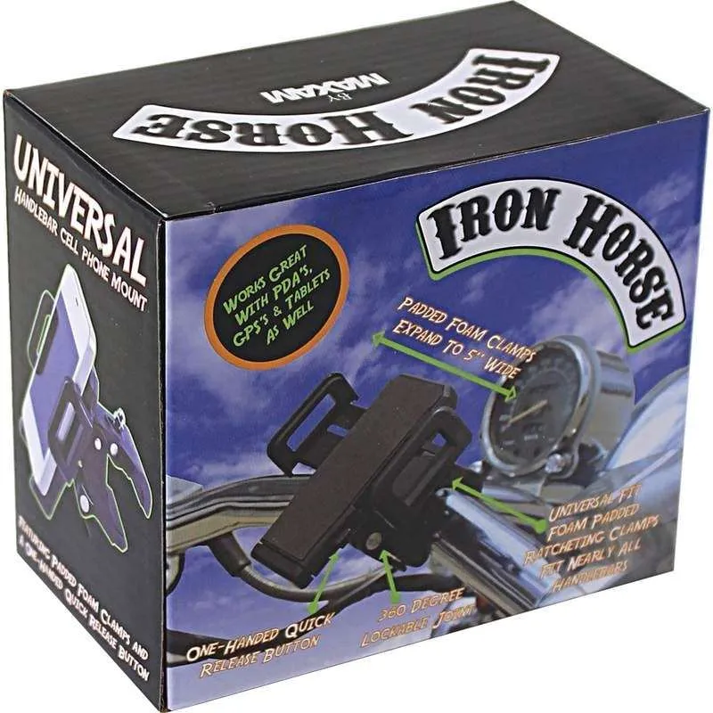 BKMOUNT Adjustable Motorcycle Phone Mount By Iron Horse