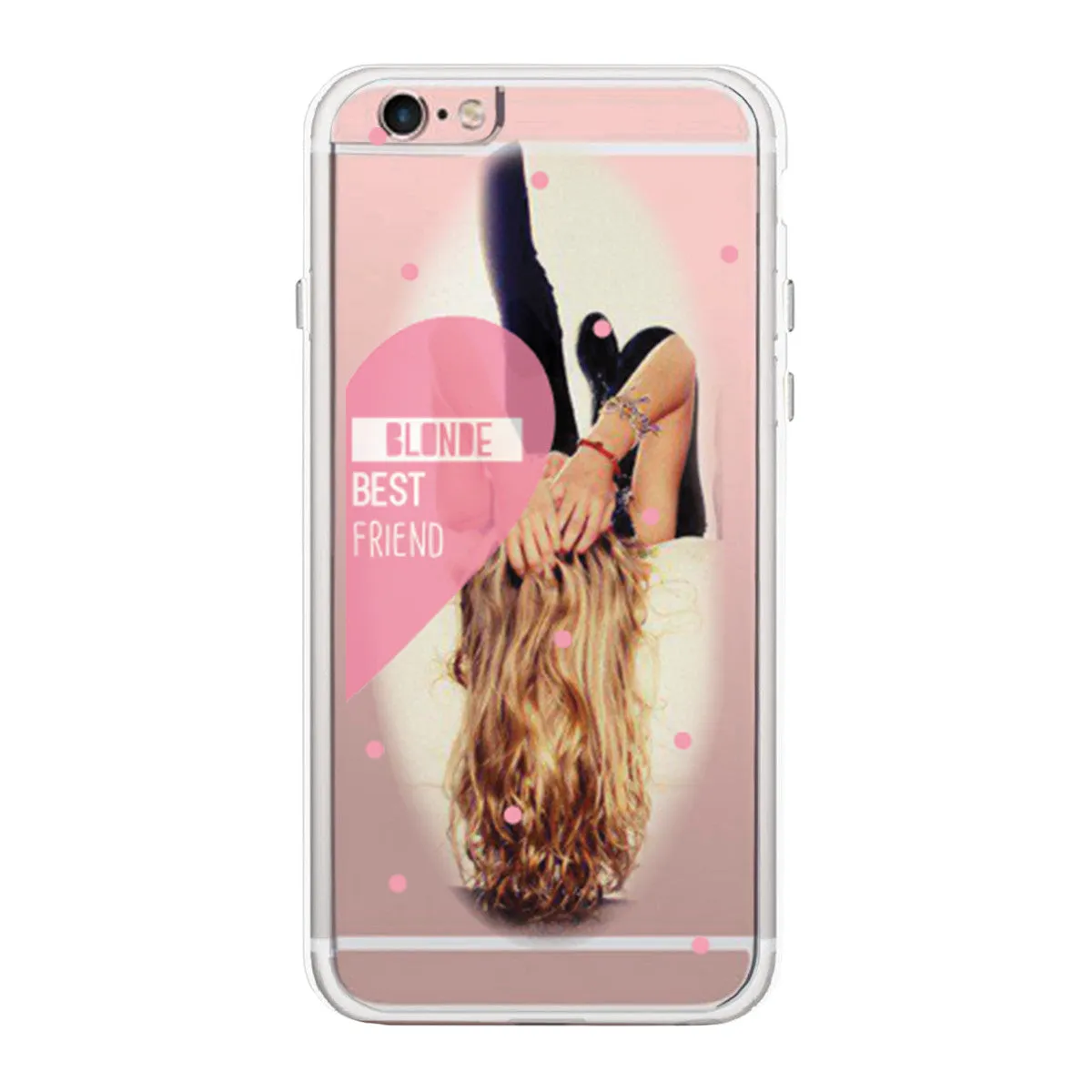 Blonde Best Friend Phone Case Cute Clear Phonecase