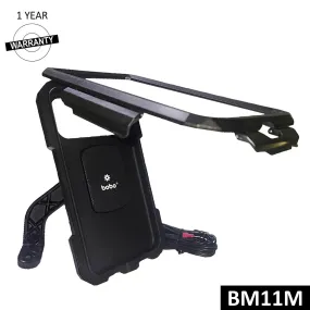 BOBO BM11 Fully Waterproof motorcycle Phone Holder (with Fast 15W Wireless Charger & USB-C Input/Output Port) Motorcycle Mobile Mount