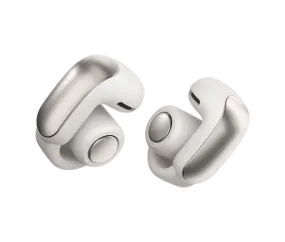 Bose Ultra Open Earbuds with OpenAudio Technology, Open Ear Wireless Earbuds, Up to 48 Hours of Battery Life, White 881046-0020