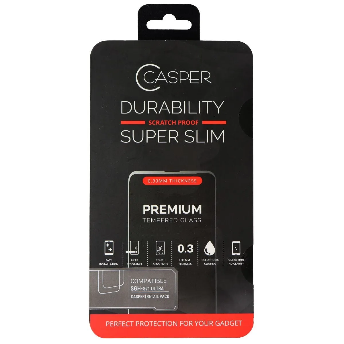 Casper Durability Series Slim Screen Protector for Samsung Galaxy S21 Ultra