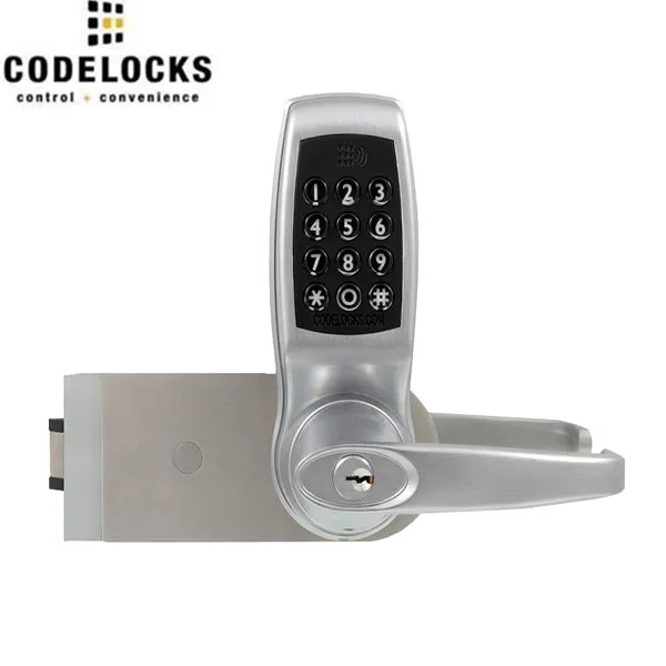 CodeLocks - CL4500-GD - Electronic Smart Lock - Smart Glass Door Lock - NetCode Technology - Brushed Steel