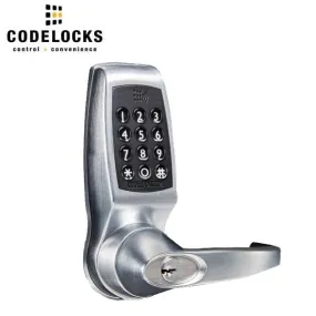 CodeLocks - CL4510-BS - Electronic Smart Lock - 2 3/4" Tubular Latch Bolt - Entrance - Brushed Steel