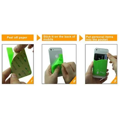 Custom Silicone Mobile Phone Smart Pocket