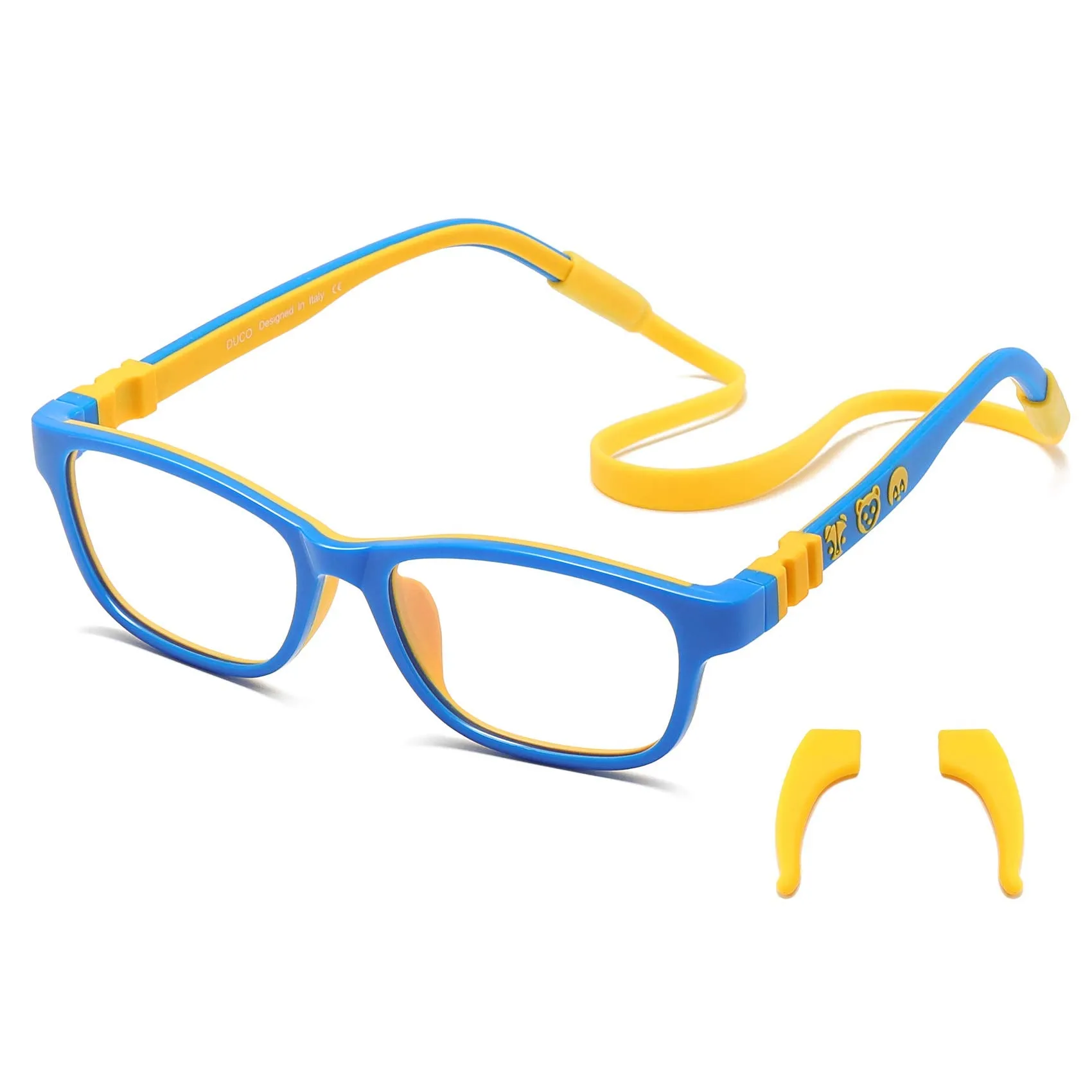 DUCO Blue Light Glasses for Kids Anti-Glare Gaming Computer Glasses Eyeglasses K025