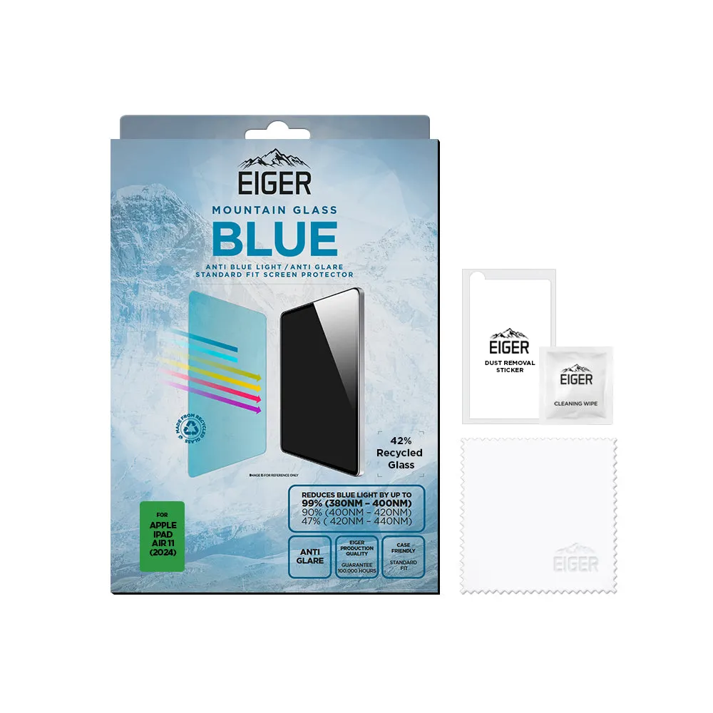 Eiger Mountain Blue Tablet Screen Protector for iPad Air 11 (2024)