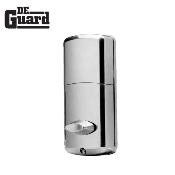 Electronic Bluetooth Touchscreen Deadbolt Lock - w/ Phone App & Key Override - Silver