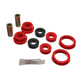 Energy Suspension Hyper-Flex Axle Pivot Bushing - Front - Polyurethane/Steel - Red/Cadmium