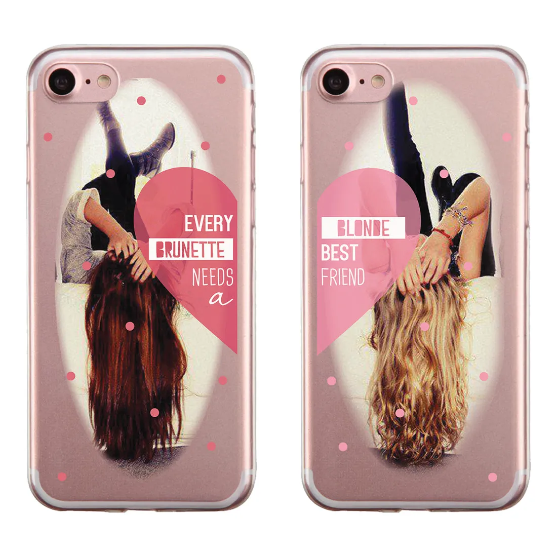 Every Brunette Blonde BFF Matching Phone Covers Pretty Perfect Chic