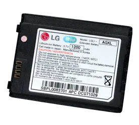 Extended LG Black SBPL0083701 Cell Phone Battery